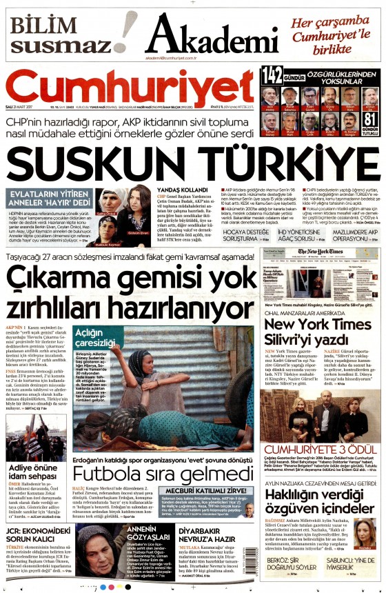 21 Mart 2017 gazete manşetleri - 6