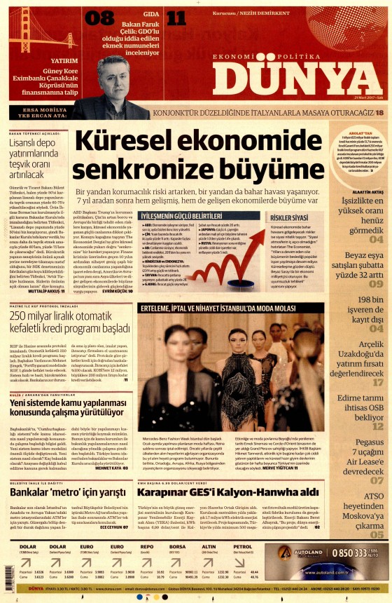 21 Mart 2017 gazete manşetleri - 2