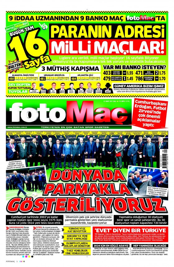 21 Mart 2017 gazete manşetleri - 9