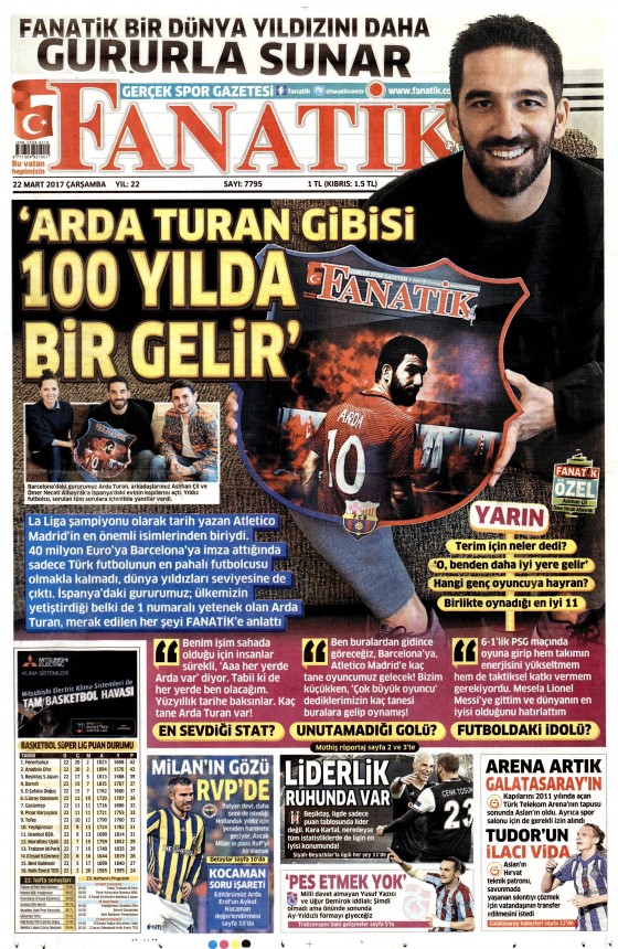 22 Mart 2017 gazete manşetleri - 742