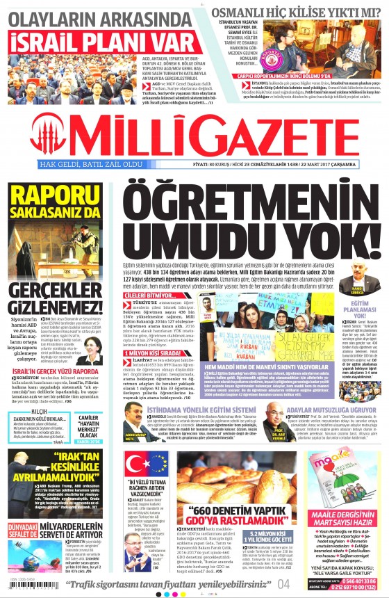22 Mart 2017 gazete manşetleri - 746