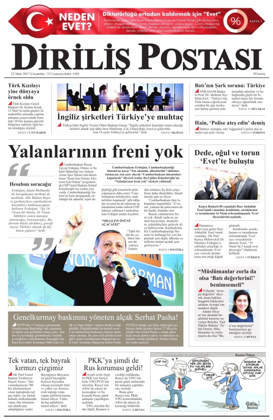 22 Mart 2017 gazete manşetleri - 772
