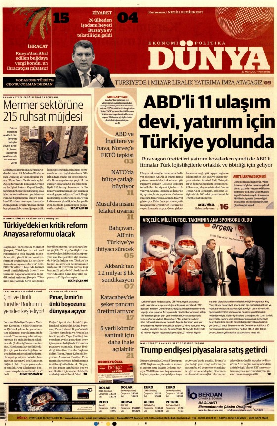 23 Mart 2017 gazete manşetleri - 4