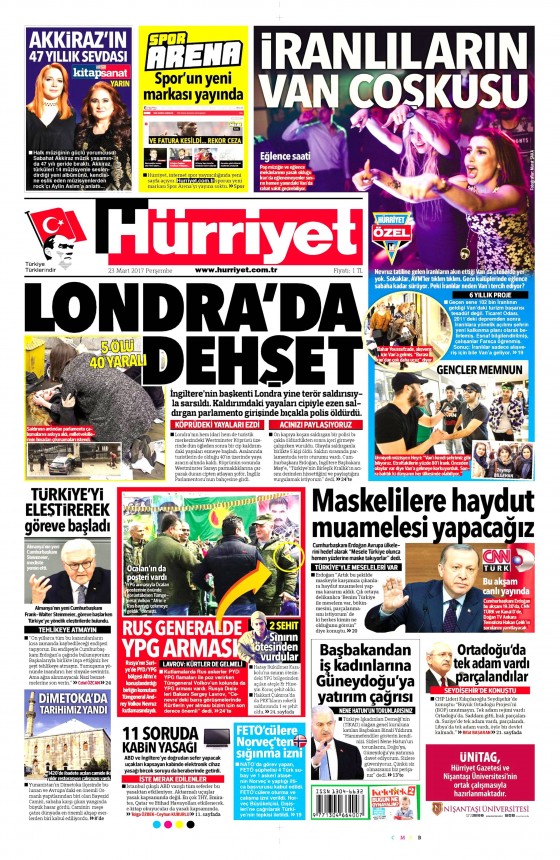23 Mart 2017 gazete manşetleri - 5