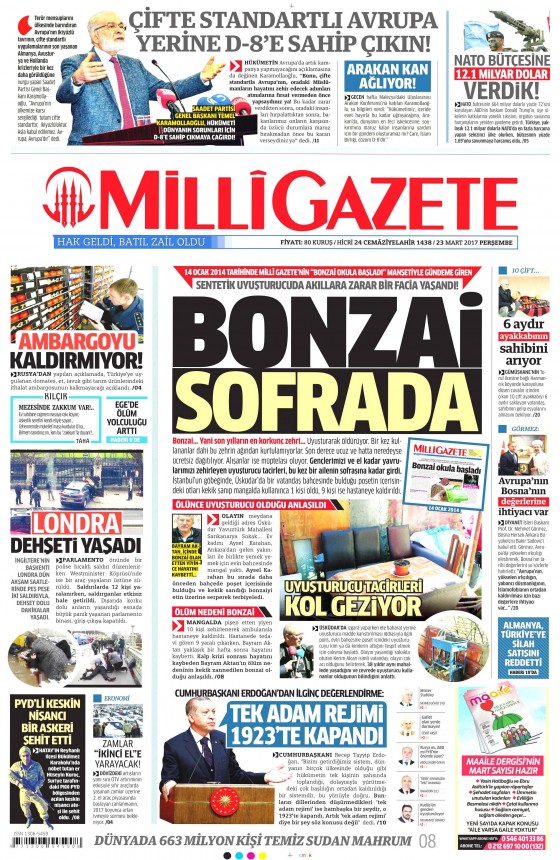 23 Mart 2017 gazete manşetleri - 2