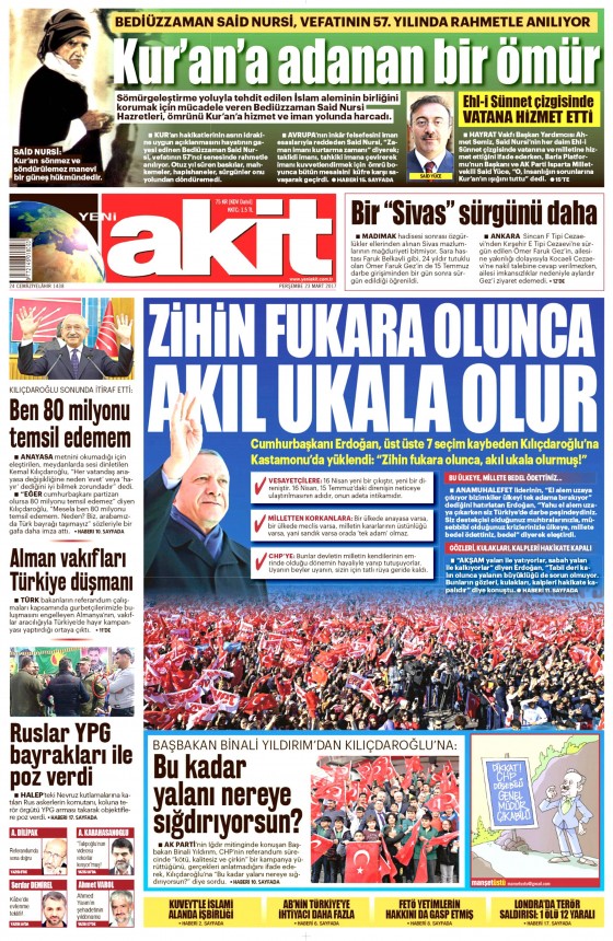 23 Mart 2017 gazete manşetleri - 9