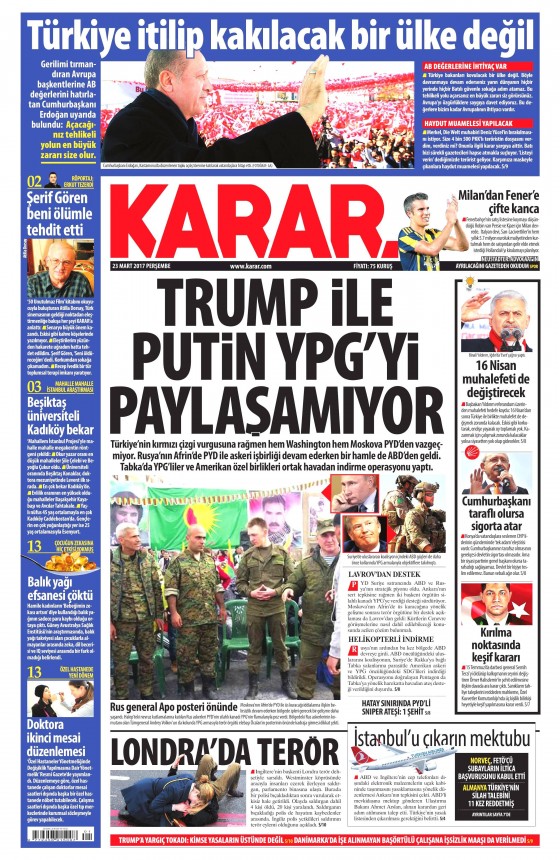 23 Mart 2017 gazete manşetleri - 19