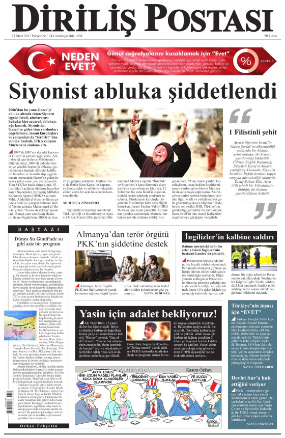 23 Mart 2017 gazete manşetleri - 21