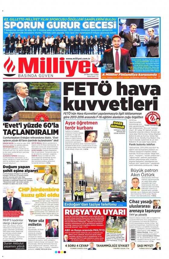 24 Mart 2017 gazete manşetleri - 3