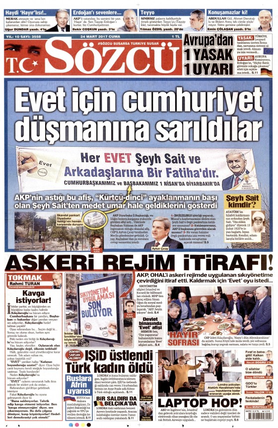 24 Mart 2017 gazete manşetleri - 10
