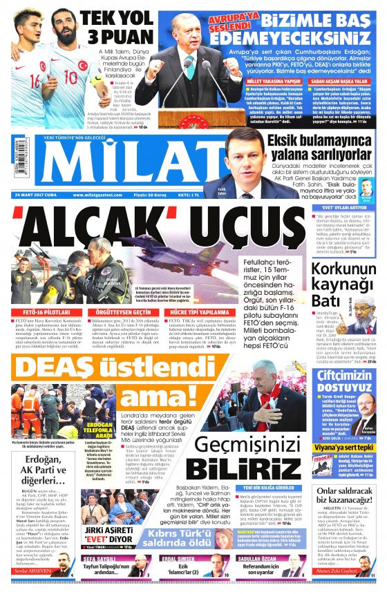 24 Mart 2017 gazete manşetleri - 11