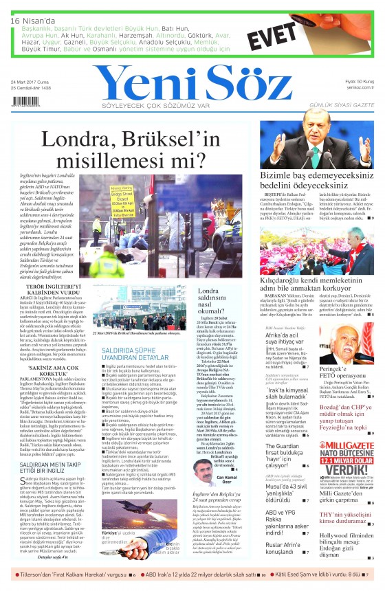 24 Mart 2017 gazete manşetleri - 13