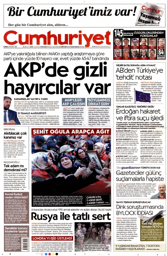 24 Mart 2017 gazete manşetleri - 14