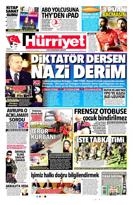 24 Mart 2017 gazete manşetleri - 16