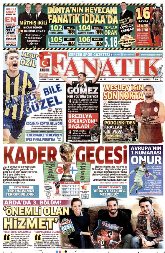 24 Mart 2017 gazete manşetleri - 15