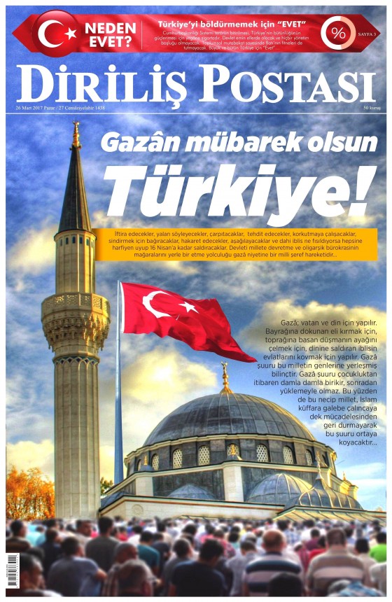 26 Mart 2017 gazete manşetleri - 6