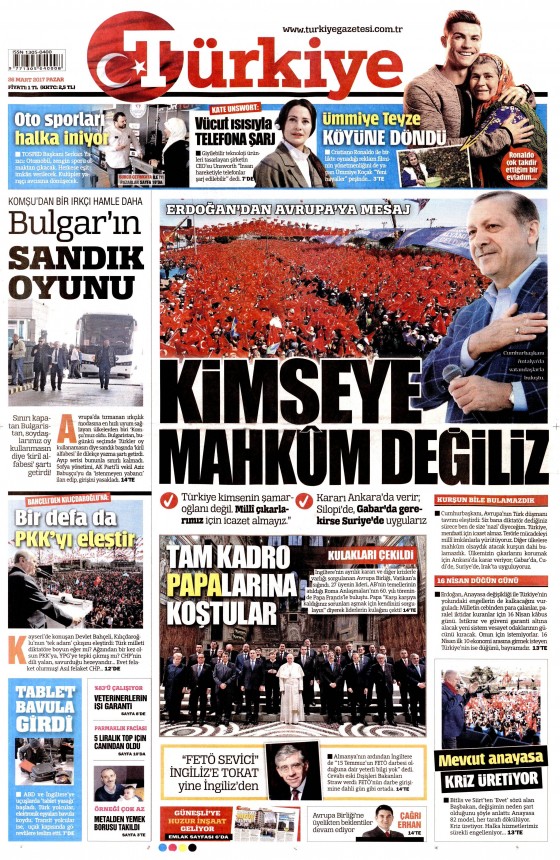 26 Mart 2017 gazete manşetleri - 5