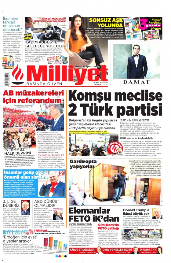 26 Mart 2017 gazete manşetleri - 10