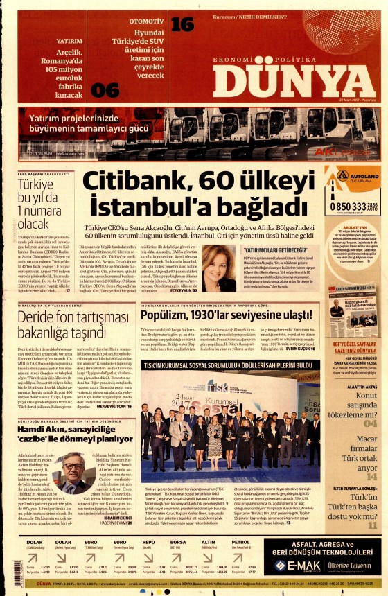 27 Mart 2017 gazete manşetleri - 2