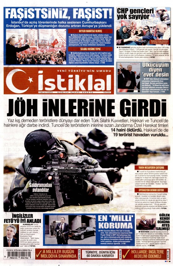 27 Mart 2017 gazete manşetleri - 14