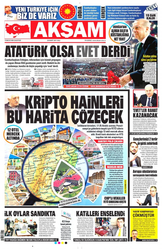 28 Mart 2017 gazete manşetleri - 4