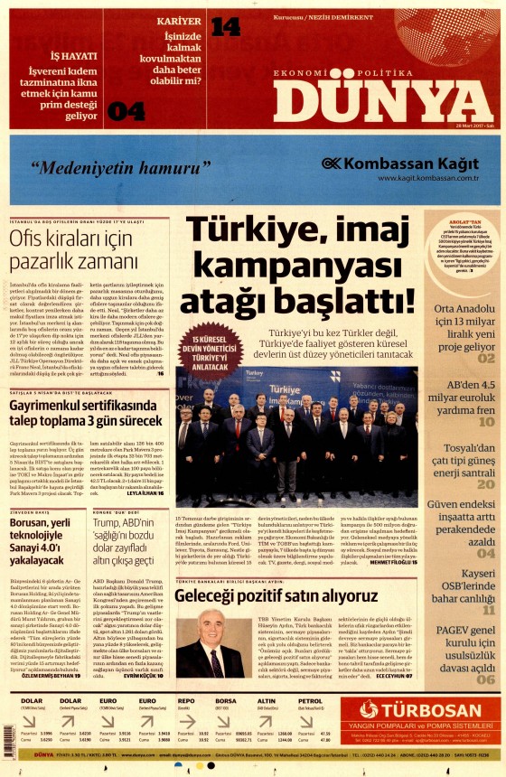 28 Mart 2017 gazete manşetleri - 6