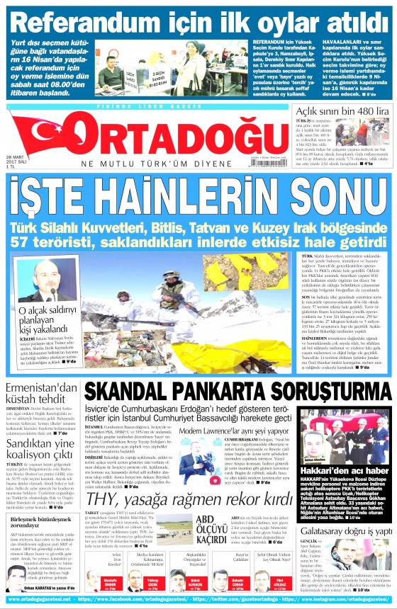 28 Mart 2017 gazete manşetleri - 10