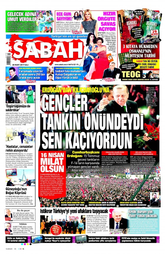 28 Mart 2017 gazete manşetleri - 11