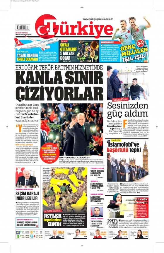 28 Mart 2017 gazete manşetleri - 12