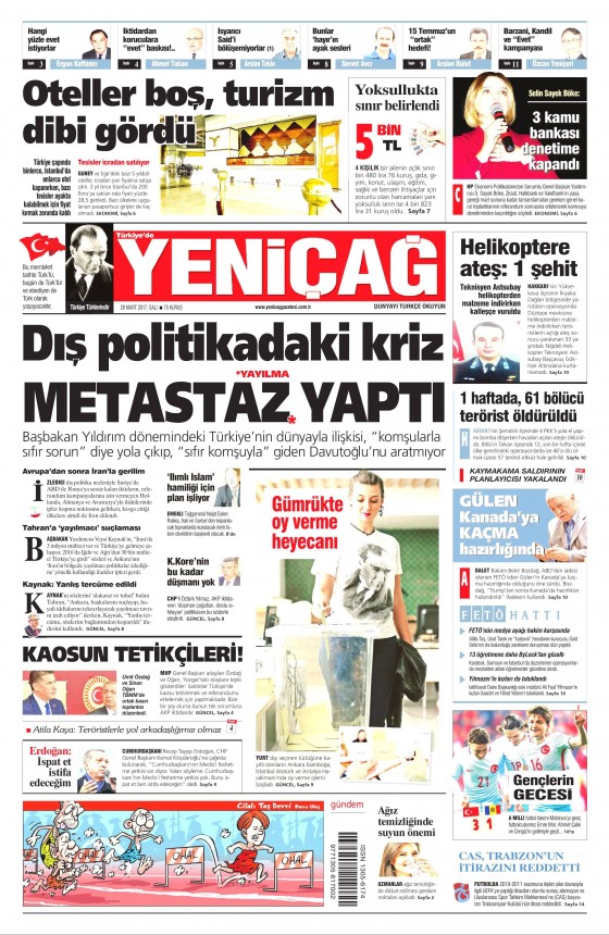 28 Mart 2017 gazete manşetleri - 17