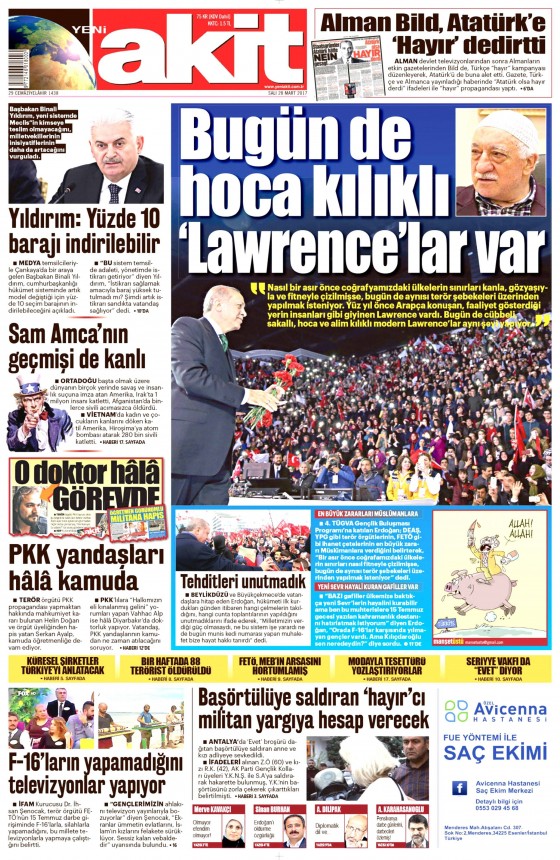28 Mart 2017 gazete manşetleri - 18