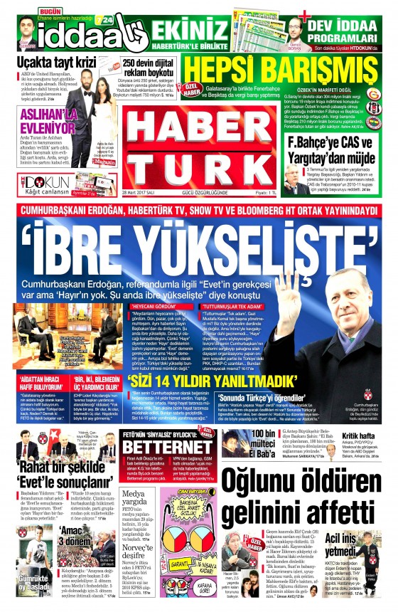 28 Mart 2017 gazete manşetleri - 22