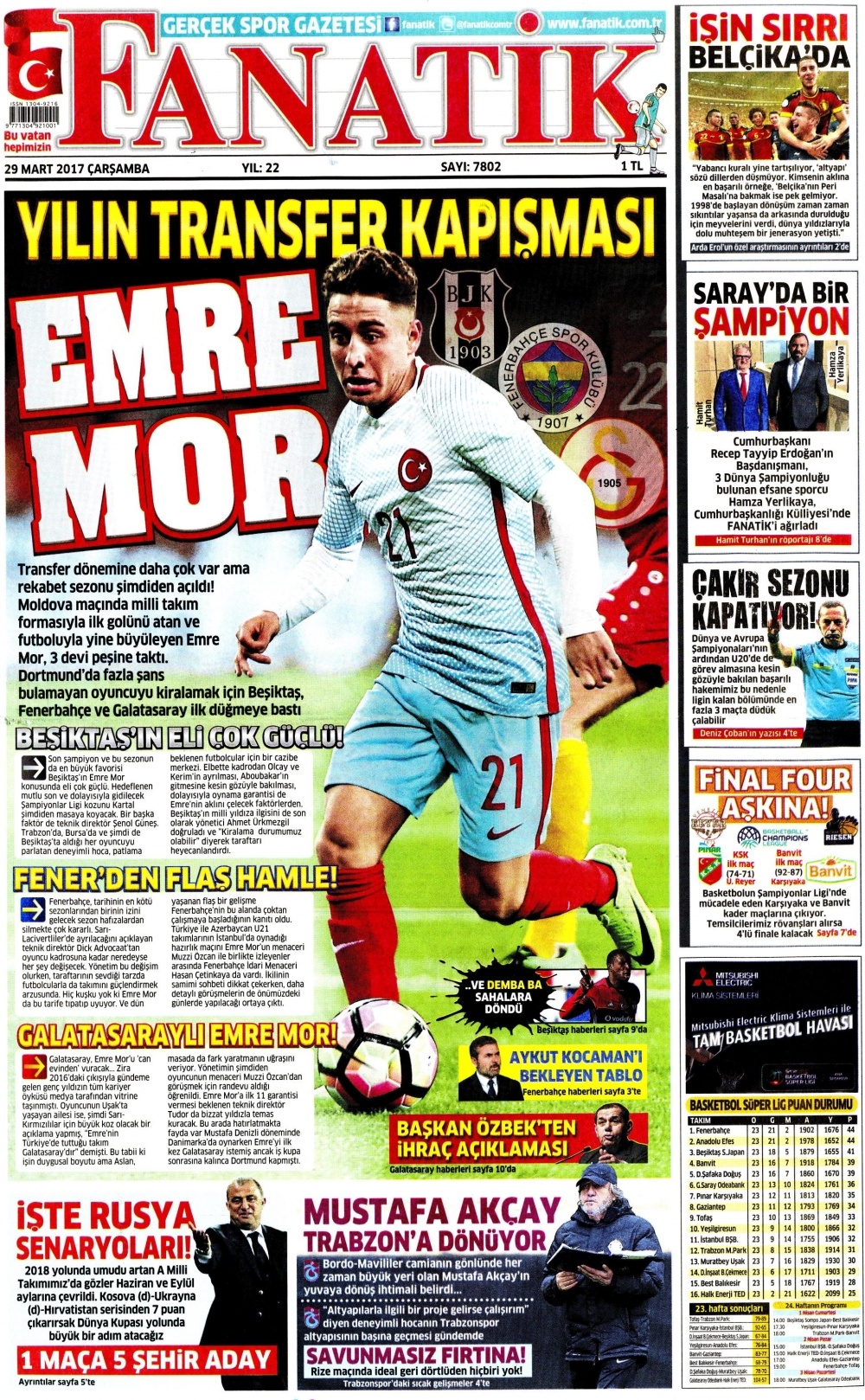 29 Mart 2017 gazete manşetleri - 6