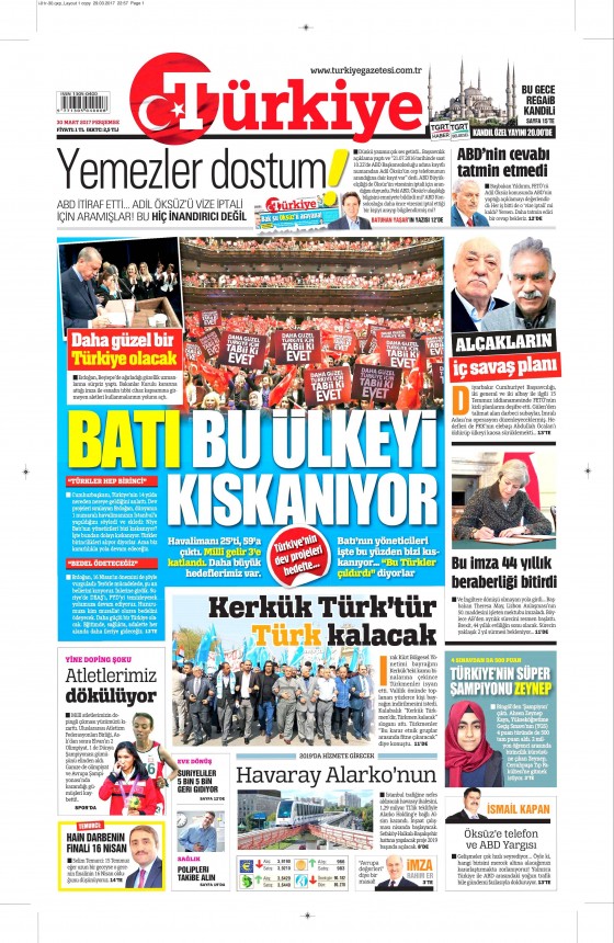 30 Mart 2017 gazete manşetleri - 63