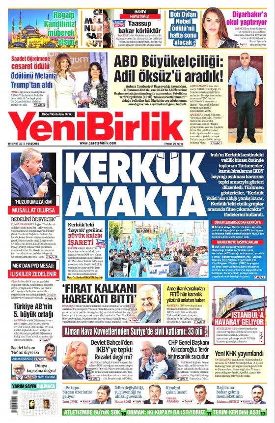 30 Mart 2017 gazete manşetleri - 82