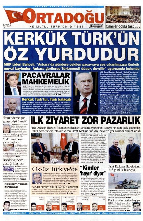31 Mart 2017 gazete manşetleri - 8