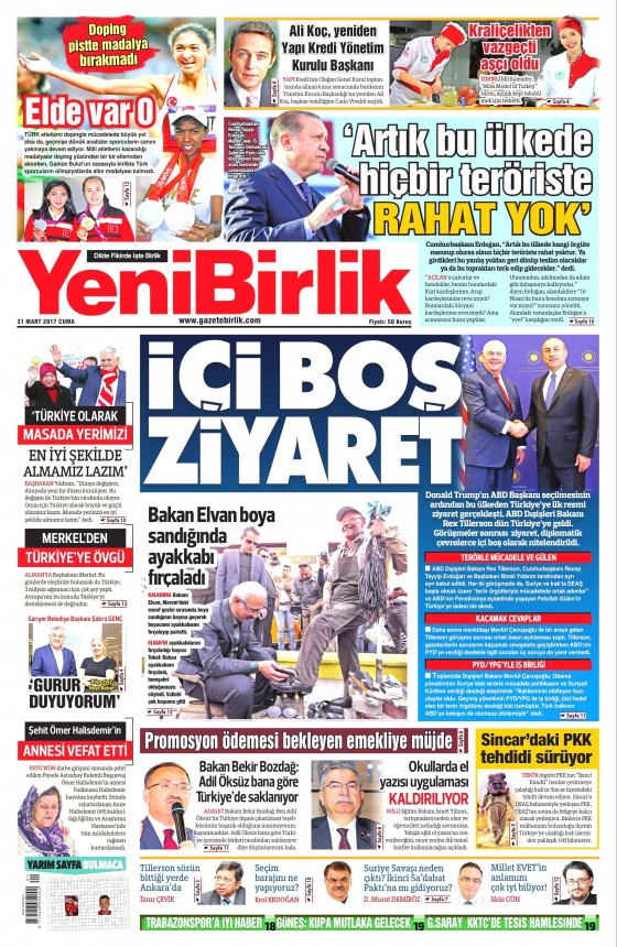 31 Mart 2017 gazete manşetleri - 26