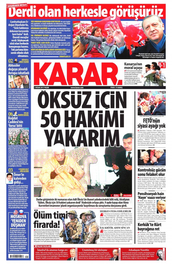 Gazete Manşetleri (02.04.2017) - 6