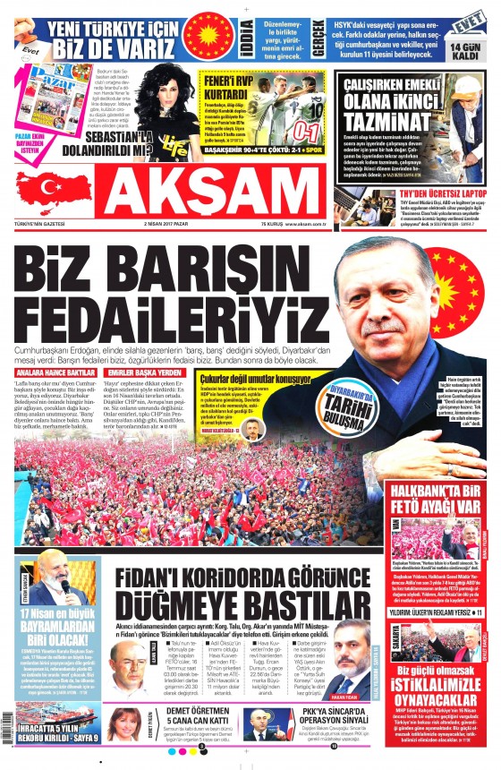 Gazete Manşetleri (02.04.2017) - 8