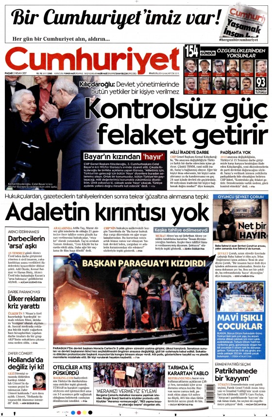 Gazete Manşetleri (02.04.2017) - 9