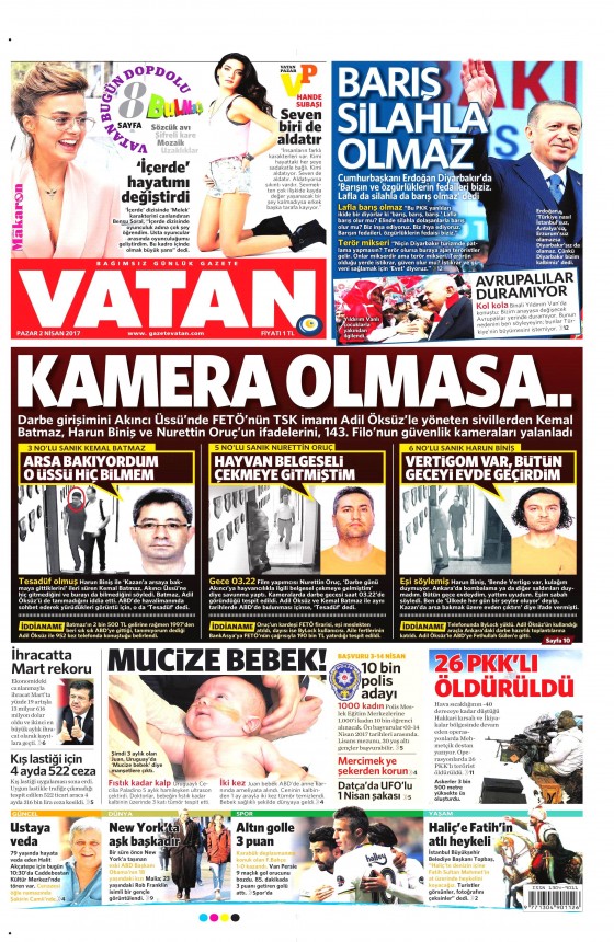 Gazete Manşetleri (02.04.2017) - 13