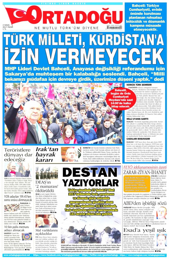 Gazete Manşetleri (02.04.2017) - 16