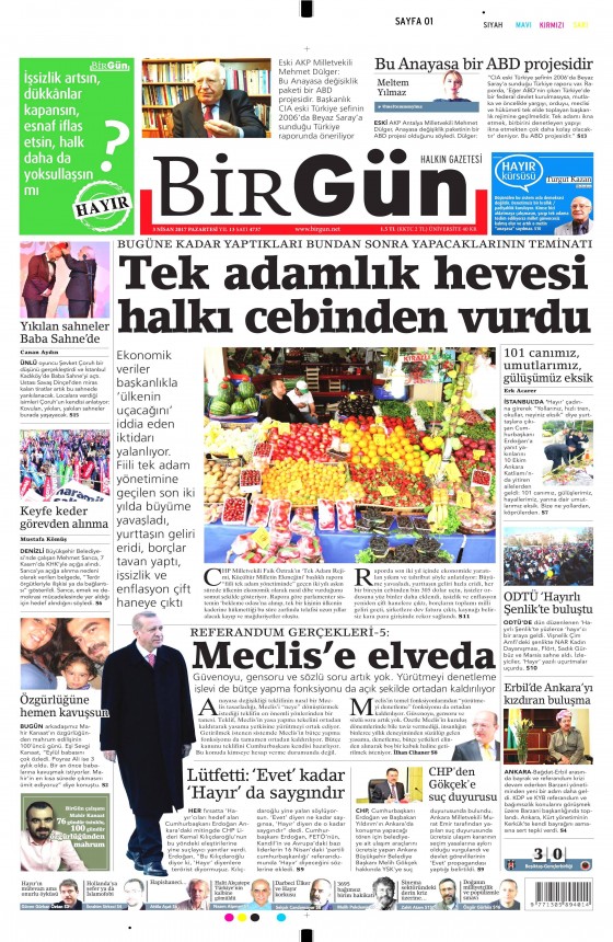 3 Nisan 2017 gazete manşetleri - 12