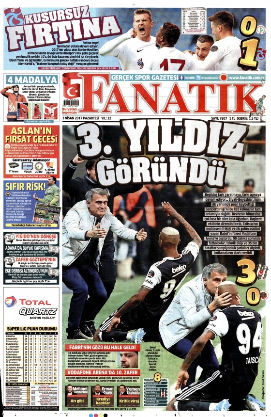 3 Nisan 2017 gazete manşetleri - 8