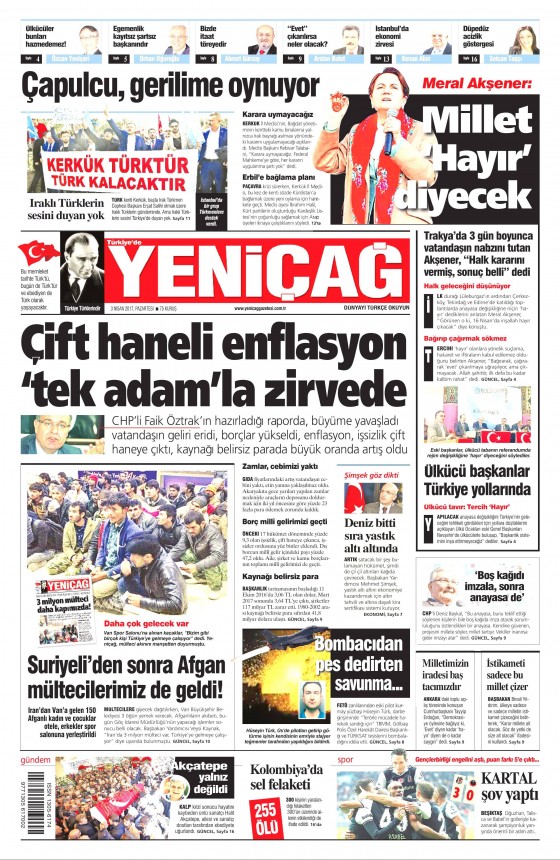 3 Nisan 2017 gazete manşetleri - 17