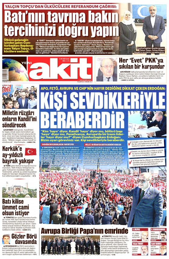 3 Nisan 2017 gazete manşetleri - 19