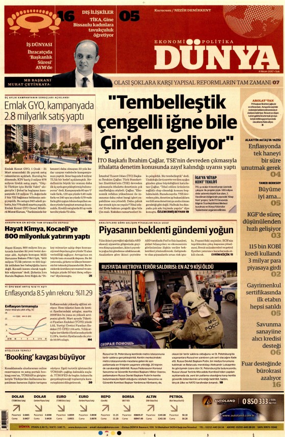 4 Nisan 2017 gazete manşetleri - 6