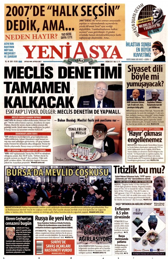 4 Nisan 2017 gazete manşetleri - 12