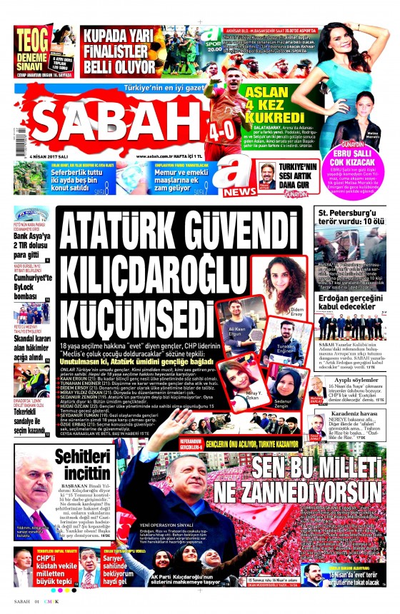4 Nisan 2017 gazete manşetleri - 11