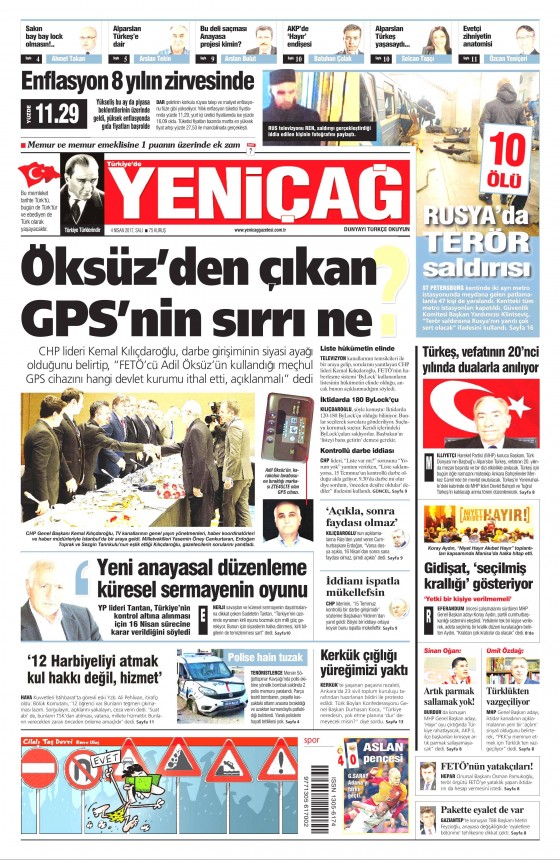 4 Nisan 2017 gazete manşetleri - 14